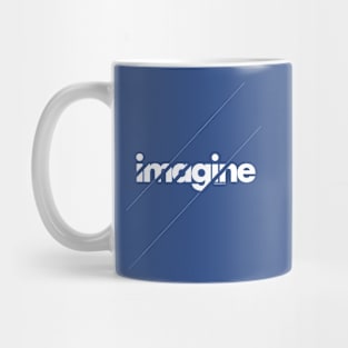 Imagine under stripes /// white version Mug